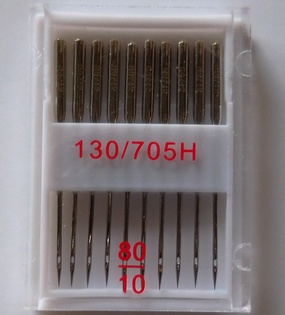 Sewing machine needles no. 80, 10 pcs in box